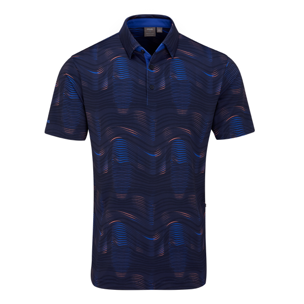 PING Optic Groove Men's Polo [NAVY MULTI][M]