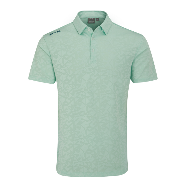 PING Geo Camo Men's Polo [MISTY GREEN][M]