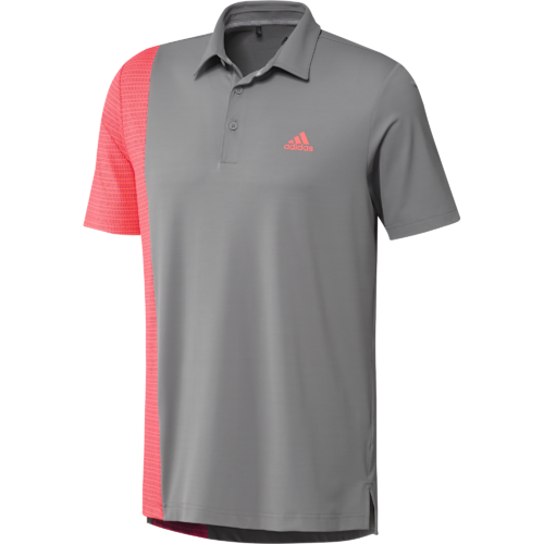 adidas Ultimate365 Blocked Print Polo - Grey [Size:Small]