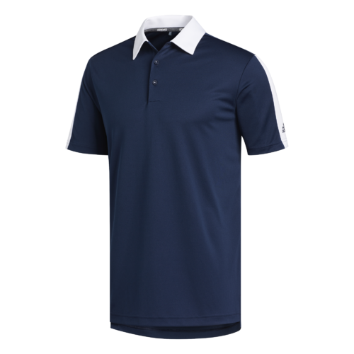 adidas Blocked Polo - Navy [Size:Small]