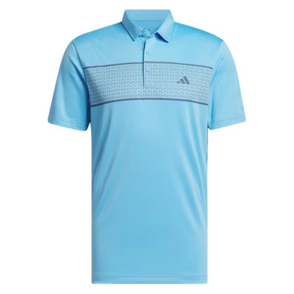 Adidas Chest Strip Men's Polo Shirt [BLUE][M]