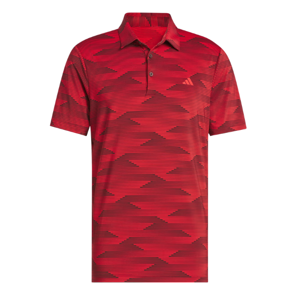 Adidas Ultimate Speed Stripe Men's Polo [RUBY/RUBY][S]