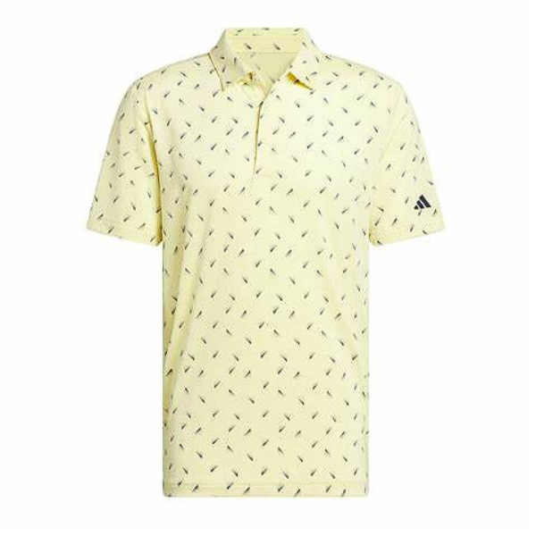 Adidas Ultimate Printed Mesh Men's Polo [YEL/NVY][S]
