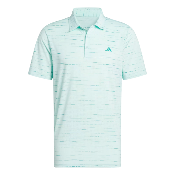 Adidas Glimmer Print Men's Polo [SEMI FLASH AQUA][S]