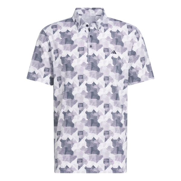 Adidas Go-To Rise Print Men's Polo [WHT/COLL NAVY][S]