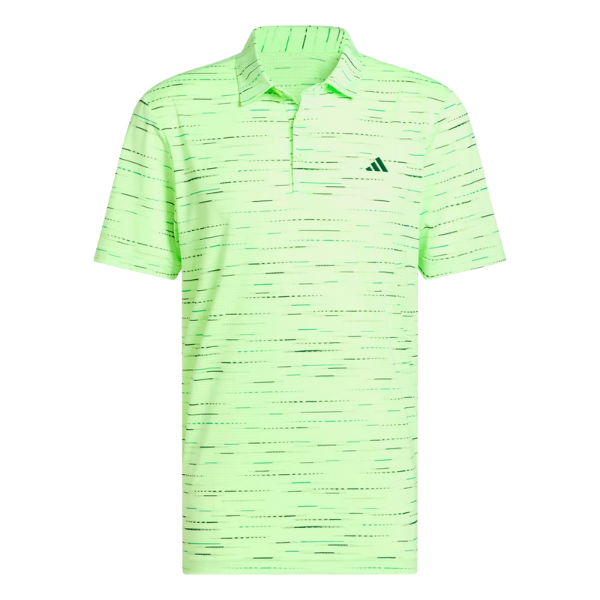 Adidas Glimmer Print Men's Polo [LIME BURST][S]