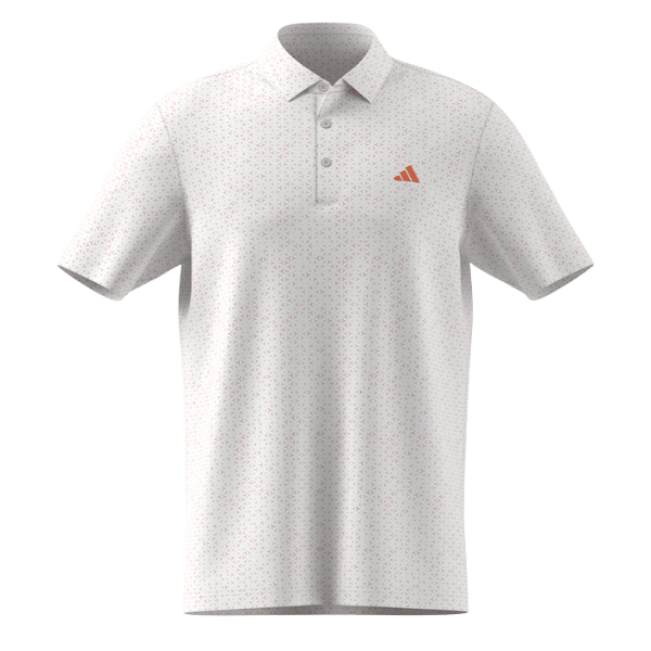 Adidas Ultimate Mesh Tango Print Men's Polo [WHT/ORG][S]