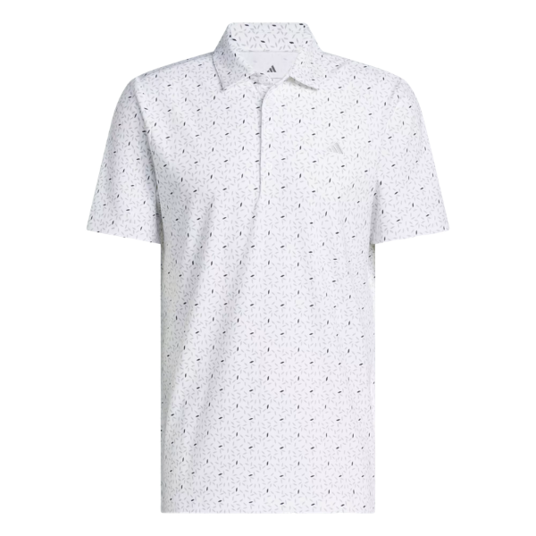 Adidas Soft Print Men's Polo [WHT/WON SAGE][S]