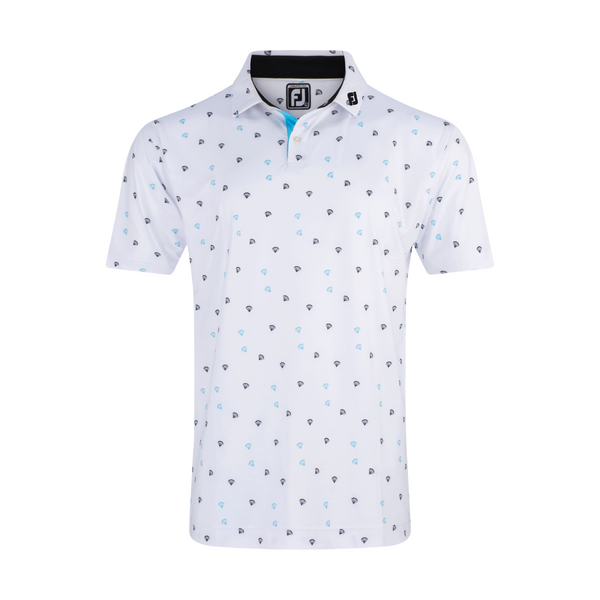FJ Parachute Print Men's Polo [WHT/BLK/POL][S]