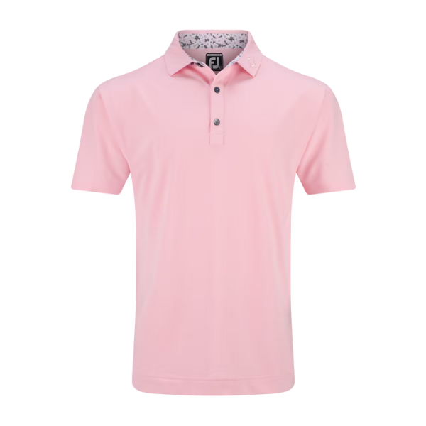  FJ Stretch Primrose Trim Men's Polo [LT PINK][S]