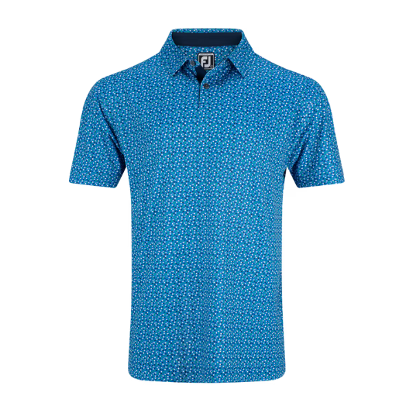 FJ Geo Print Men's Polo [BLU/EM/NVY/WHT][S]
