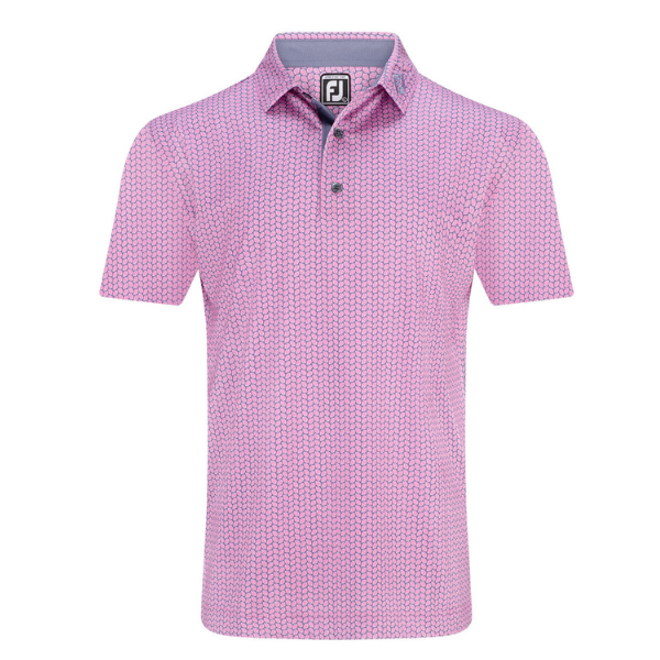 FJ Leaf Print Men's Polo [PNK/PUR][S]