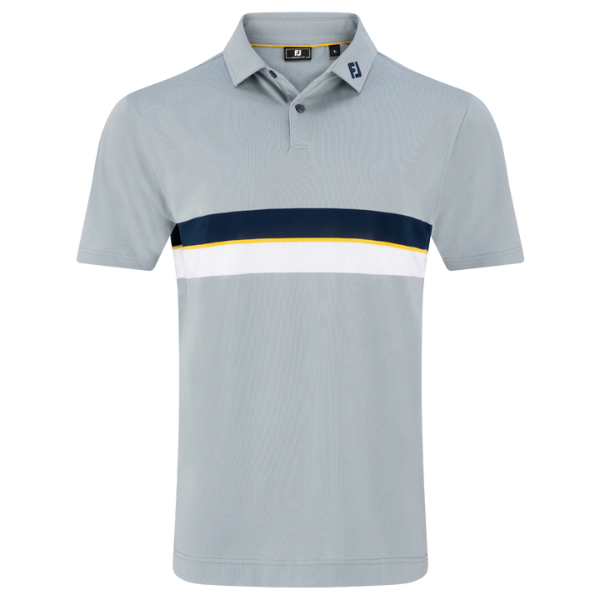 FJ Double Chest Band Men's Polo [GREY][S]