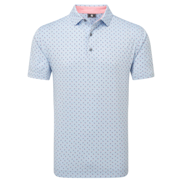 FJ Flower Bud Men's Polo [PINK LEM][S]