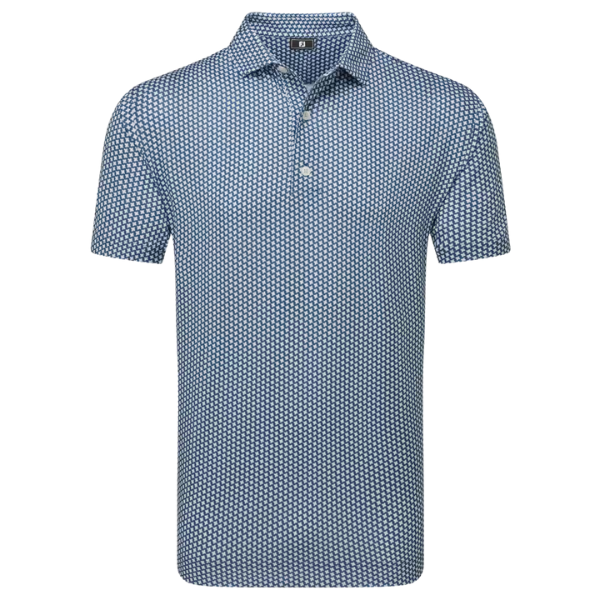 FJ Houndstooth Geo Print Men's Polo [DK DEN][S]
