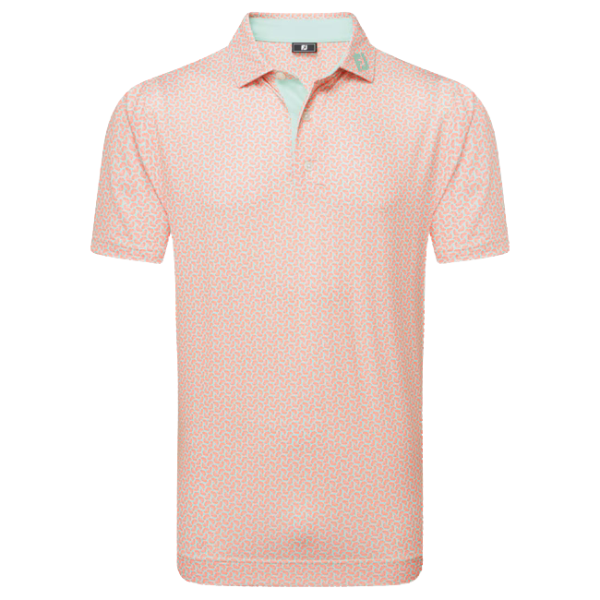 FJ Citrus Print Men's Polo [ORG/PIST][S]