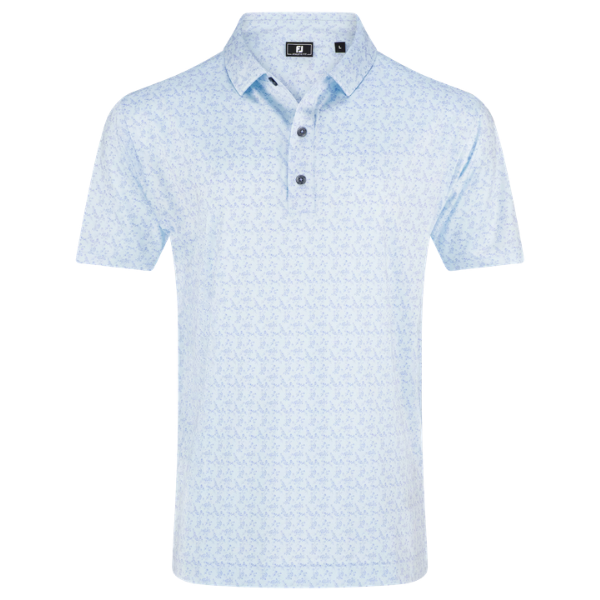 FJ Vintage Floral Men's Polo [ICE/PERI][S]