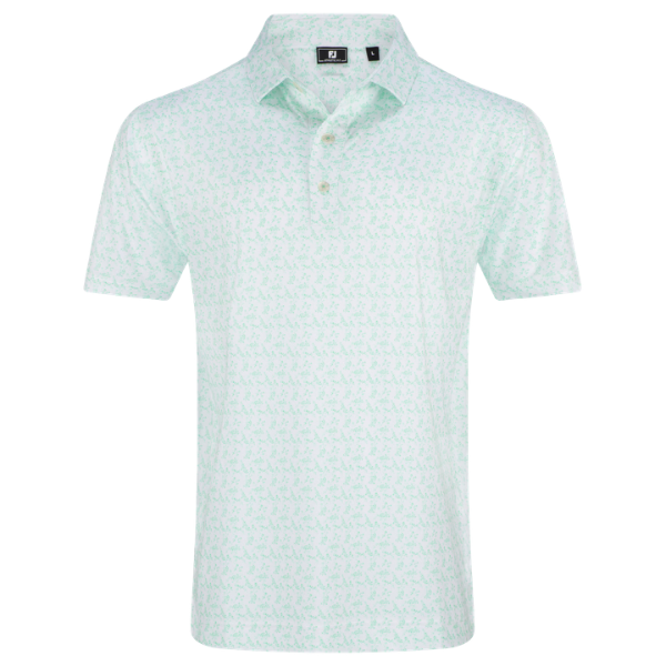 FJ Vintage Floral Men's Polo [WHT/SEA][S]