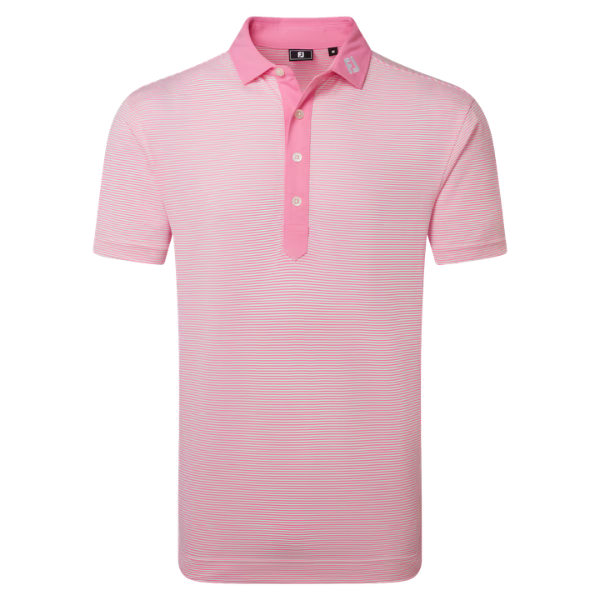 FJ Feeder Stripe Men's Polo [PNK/WHT][S]