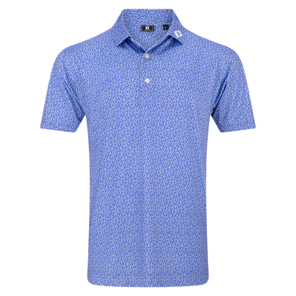 FJ Arc Geo Men's Polo [VIO/WHT][S]