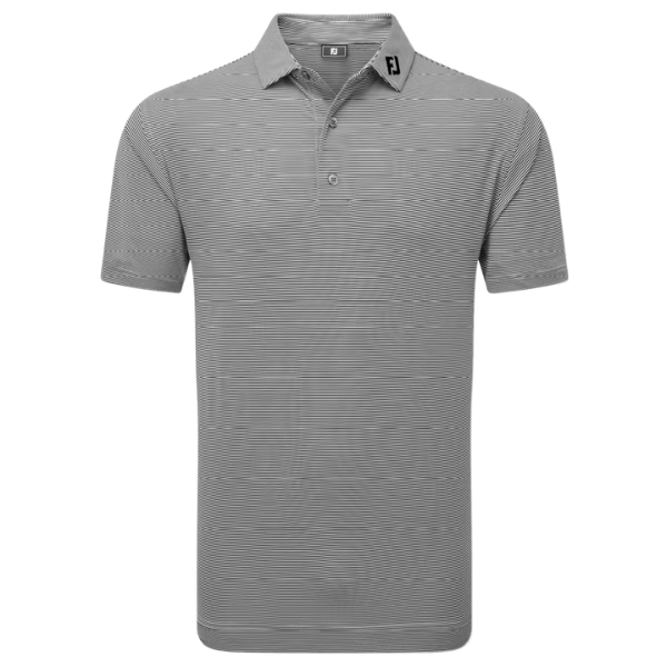 FJ Micro Feeder Striped Men's Polo [BLK/GRY][S]