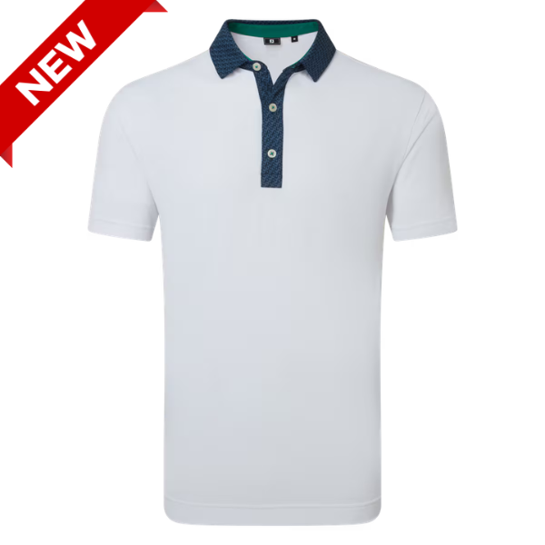 FJ Star Geo Trim Men's Polo [WHITE][S]