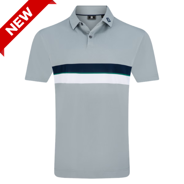 FJ Double Chest Band Men's Polo [GRY/GRN][S]