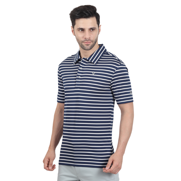 Callaway Adelaide Men's Polo [DPH/MED BL/WHT][S]