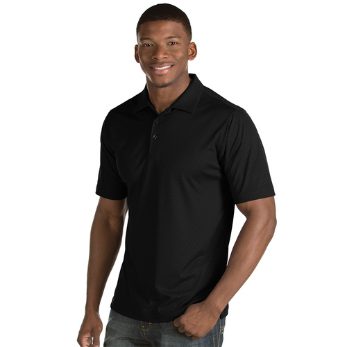 Antigua SS Inspire Polo - Black [Size:Small]