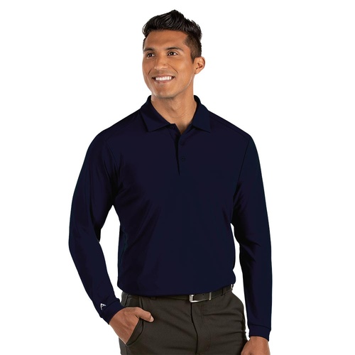 Antigua Tribute Long Sleeve Polo - Navy [Small]