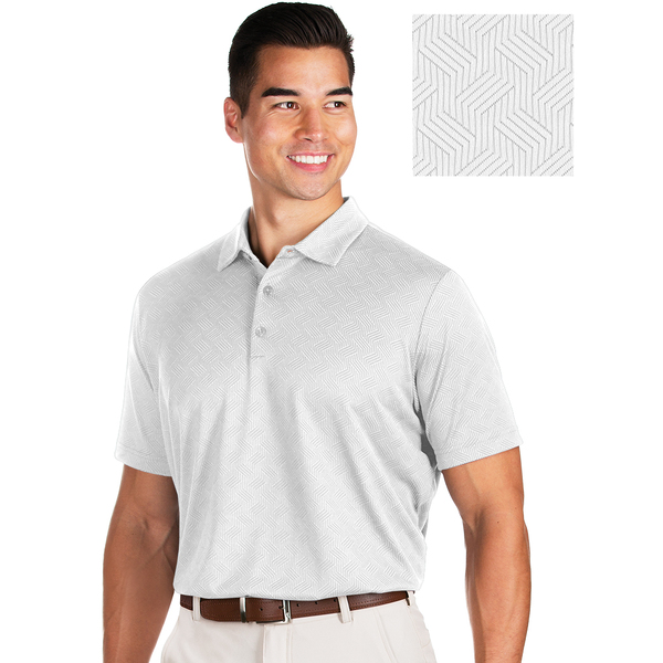 Antigua Labyrinth Men's Golf Polo [White] [Size: L]