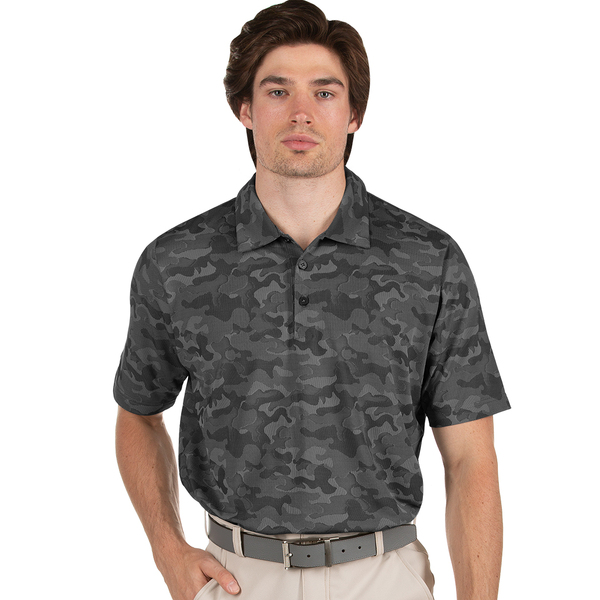 Antigua Rogue Men's Golf Polo [BLKCAMO] [Size: M]
