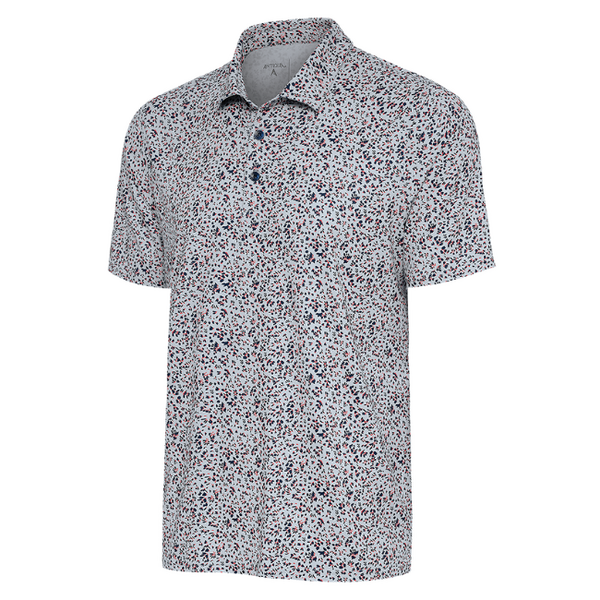 Antigua Chippie Men's Polo - Blue/Navy/Coral