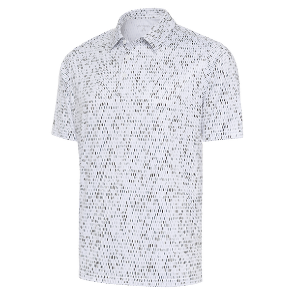 Antigua Grassy Men's Polo - White/Rock Multi