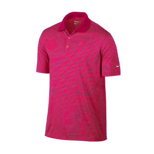 Nike Victory Stripe Mens Polo - Fuchsia Force [Size: Small]
