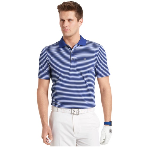 IZOD Feeder Stripe EDI Polo Shirt - Cobalt Blue [Size: Small]