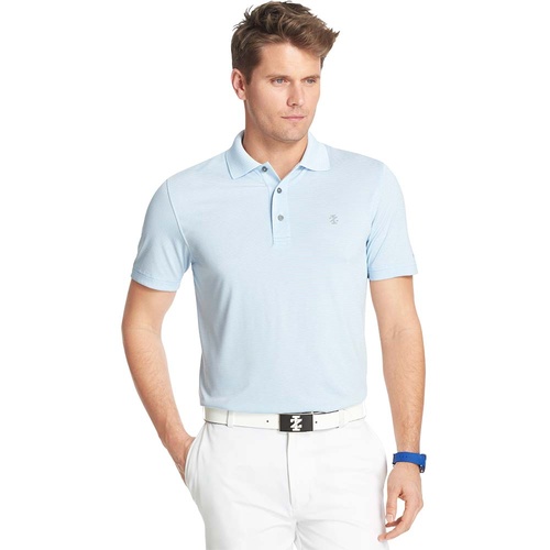 IZOD SS Greenie Feeder Stripe Polo - Blue Bell [Size:Small]