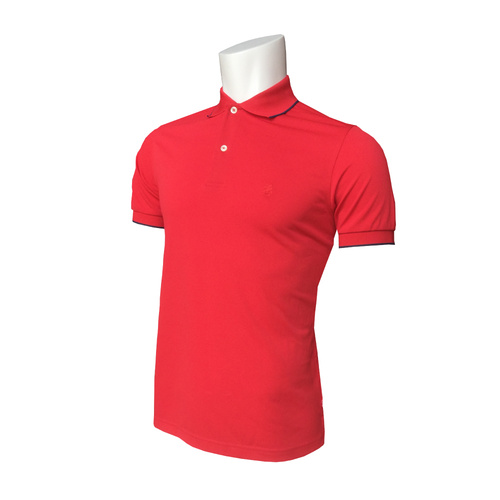 IZOD SS Solid Ply Piq Polo - Real Red [Size: Medium]