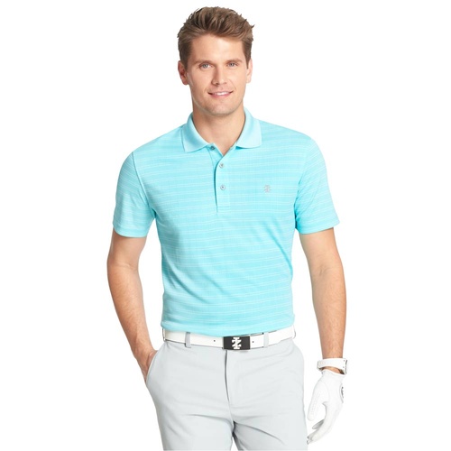 IZOD SS PD Jacquard Polo - Blue Radiance [Size: Small]