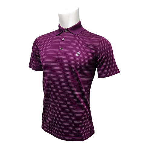 IZOD SS PD Jacquard Polo - Deep Purple