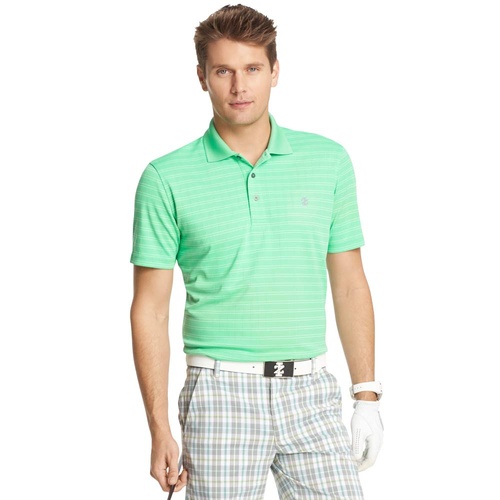 IZOD SS PD Jacquard Polo - Irish Green [Size: Small]