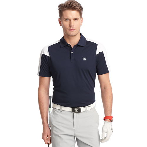 IZOD SS Prize Winners Pieced Polo - Midnight [Size: Small]