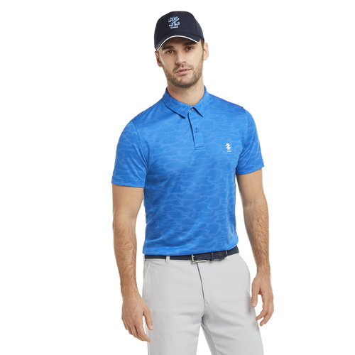IZOD Camo Polo - Blue [S]