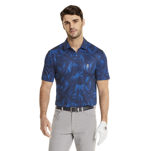 IZOD Palm Leaves Polo - Blue [S]