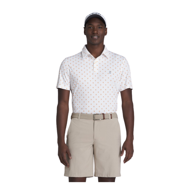 IZOD Micro Print Men's Polo [PALMS][Size: L]