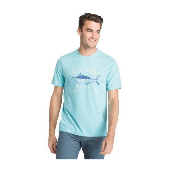 IZOD Saltwater Gamefish Men's T-Shirt - Blue Radiance