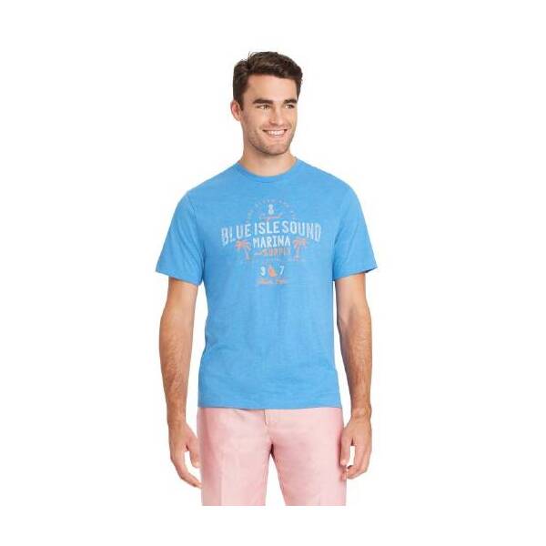 IZOD Blue Isle Men's T-Shirt - Blue Revival