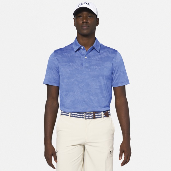 IZOD Camo Jacquard Men's Polo [NEB BLUE][M]