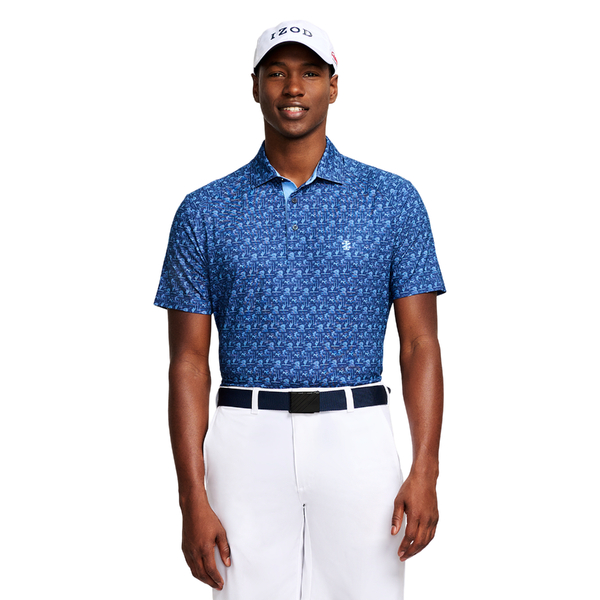 IZOD Swingflex Elite Men's Polo [MED BLUE][S]