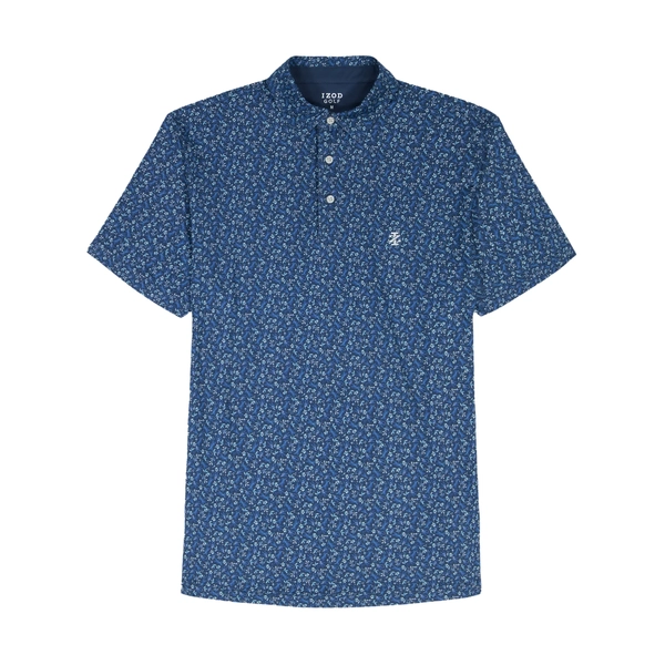 IZOD Small Print Men's Polo [NAVY][S]